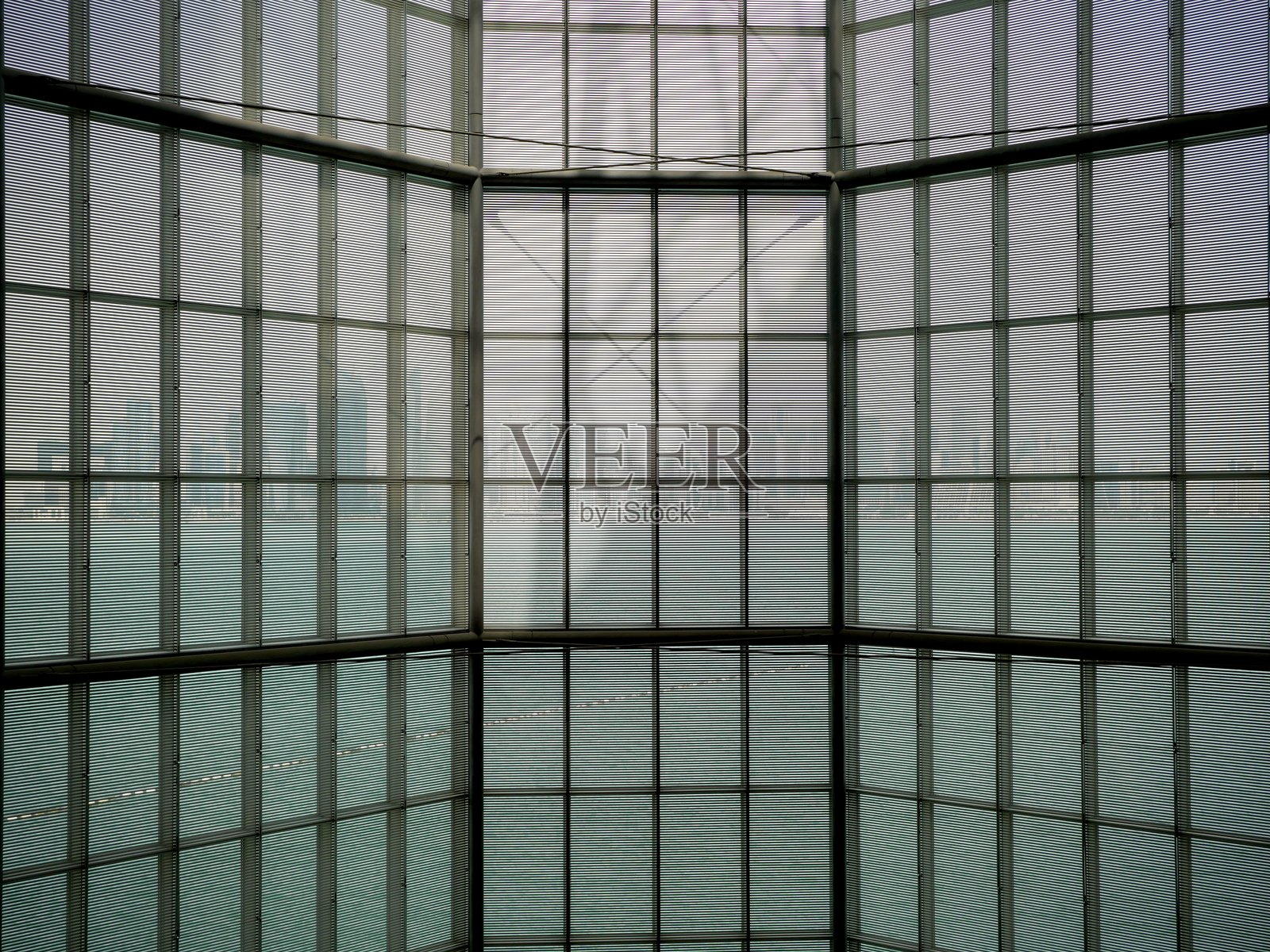 窗帘与摩天大楼照片摄影图片