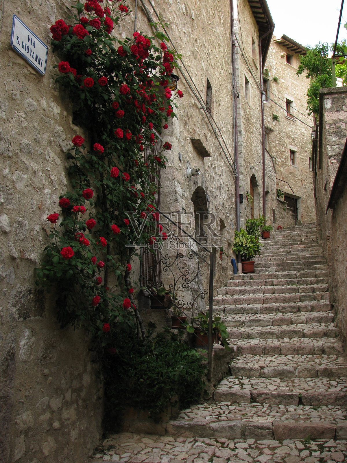 内拉谷地的历史中心照片摄影图片