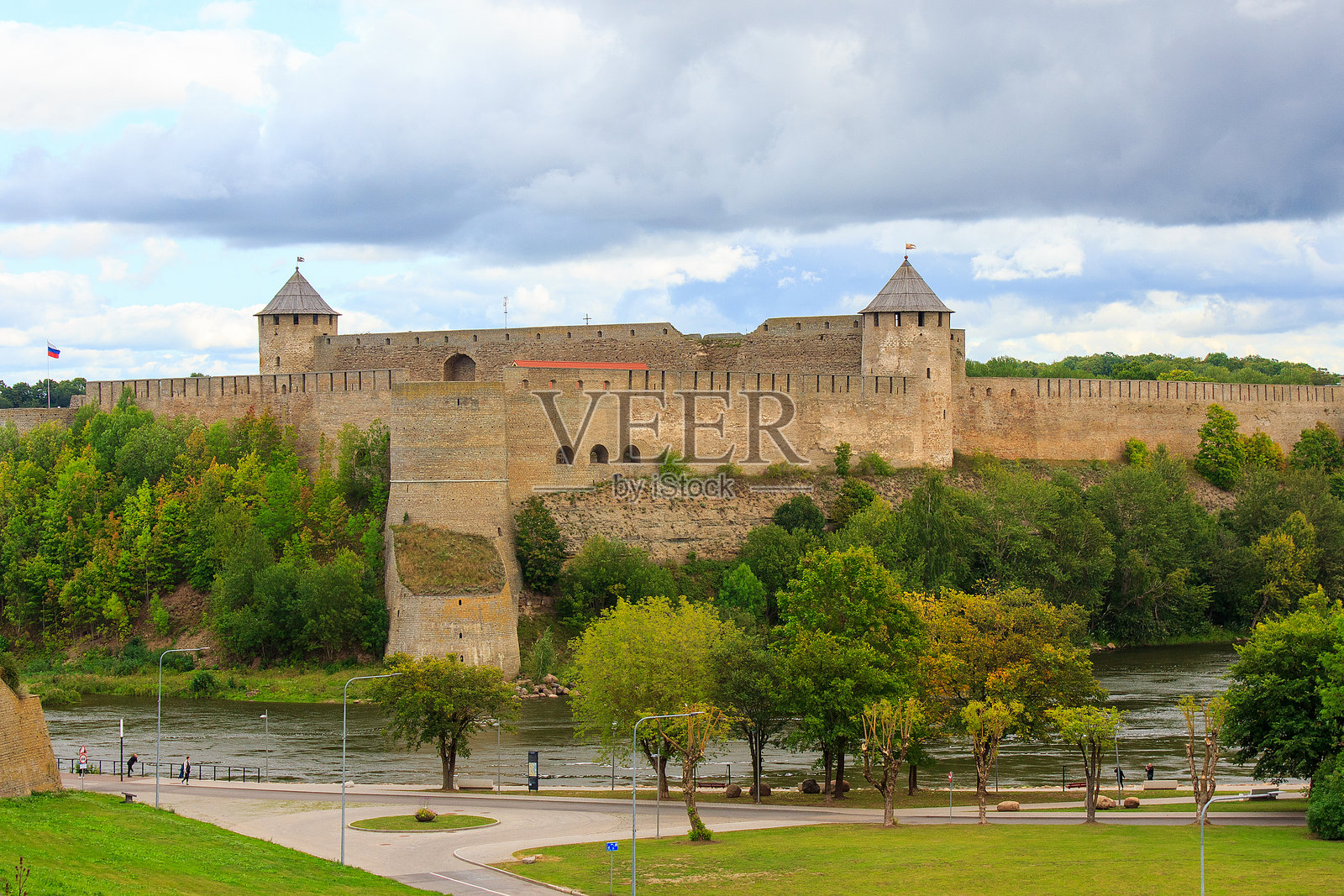 伊万戈罗德堡垒，俄罗斯照片摄影图片