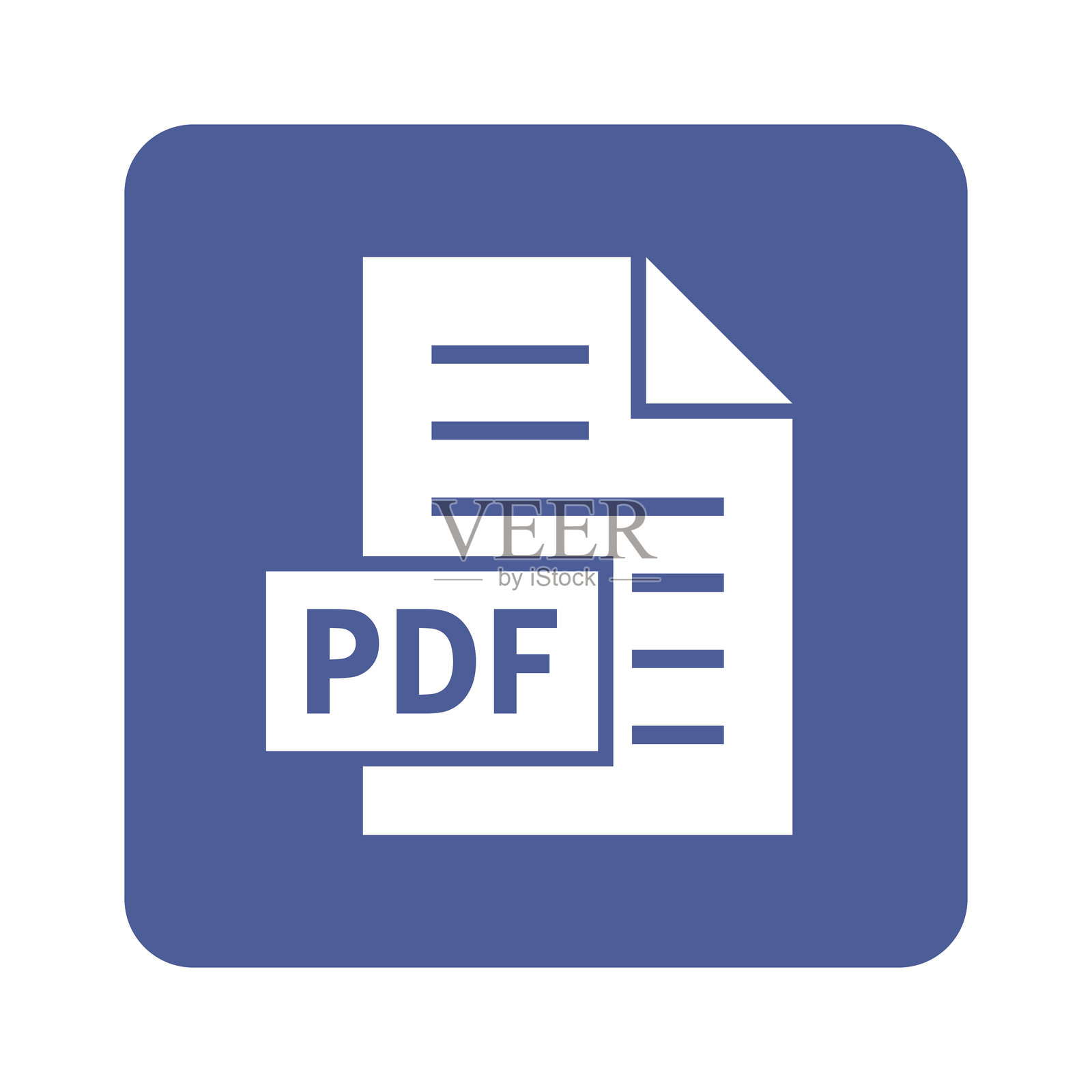 PDF文件图标插画图片素材