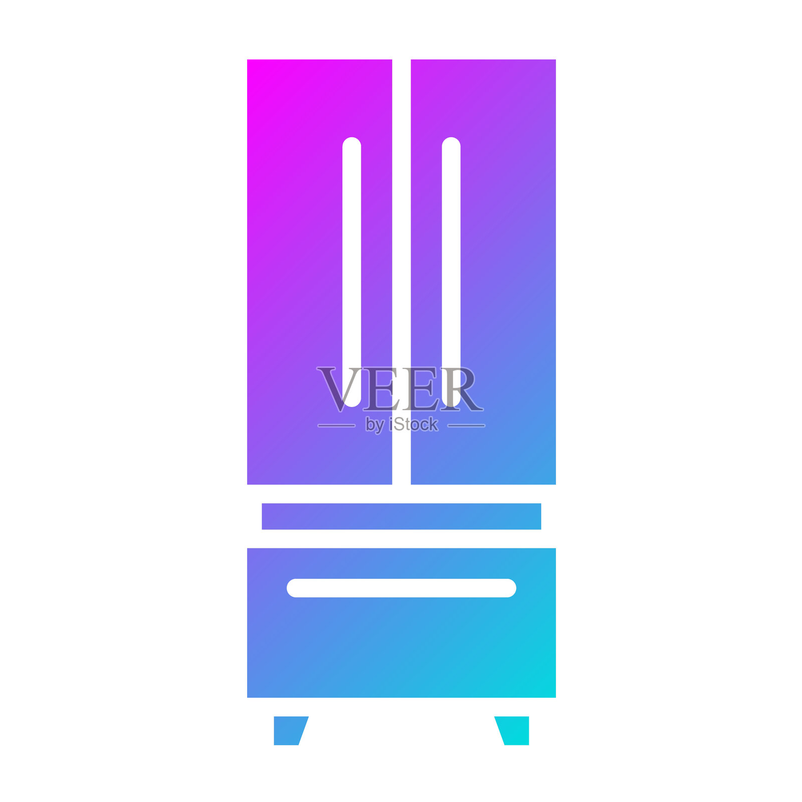 冰箱矢量图标设计插图插画图片素材