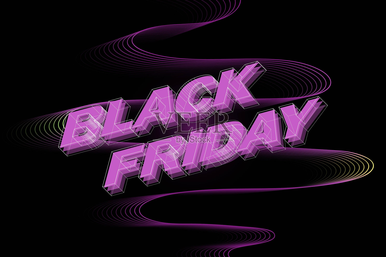 黑色星期五 1插画图片素材