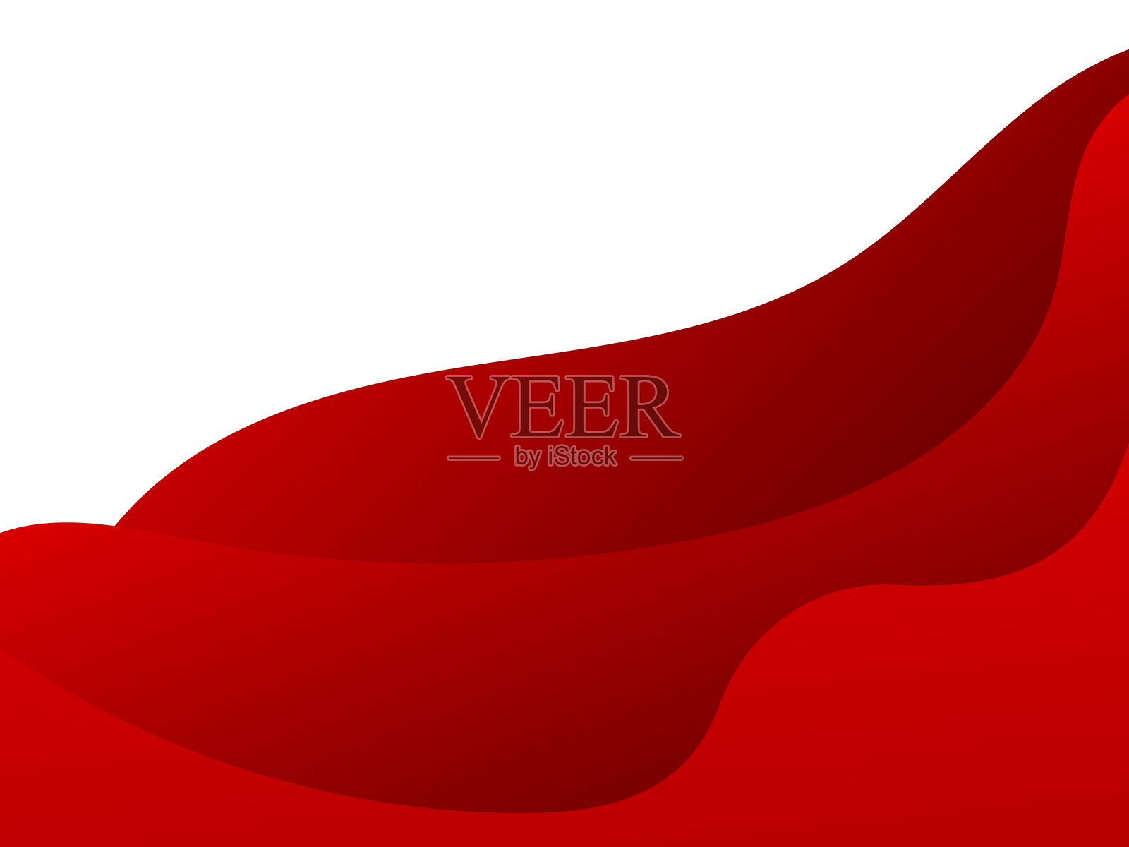 红色波浪线条图案背景。抽象商业横幅。现代壁纸。矢量插图插画图片素材