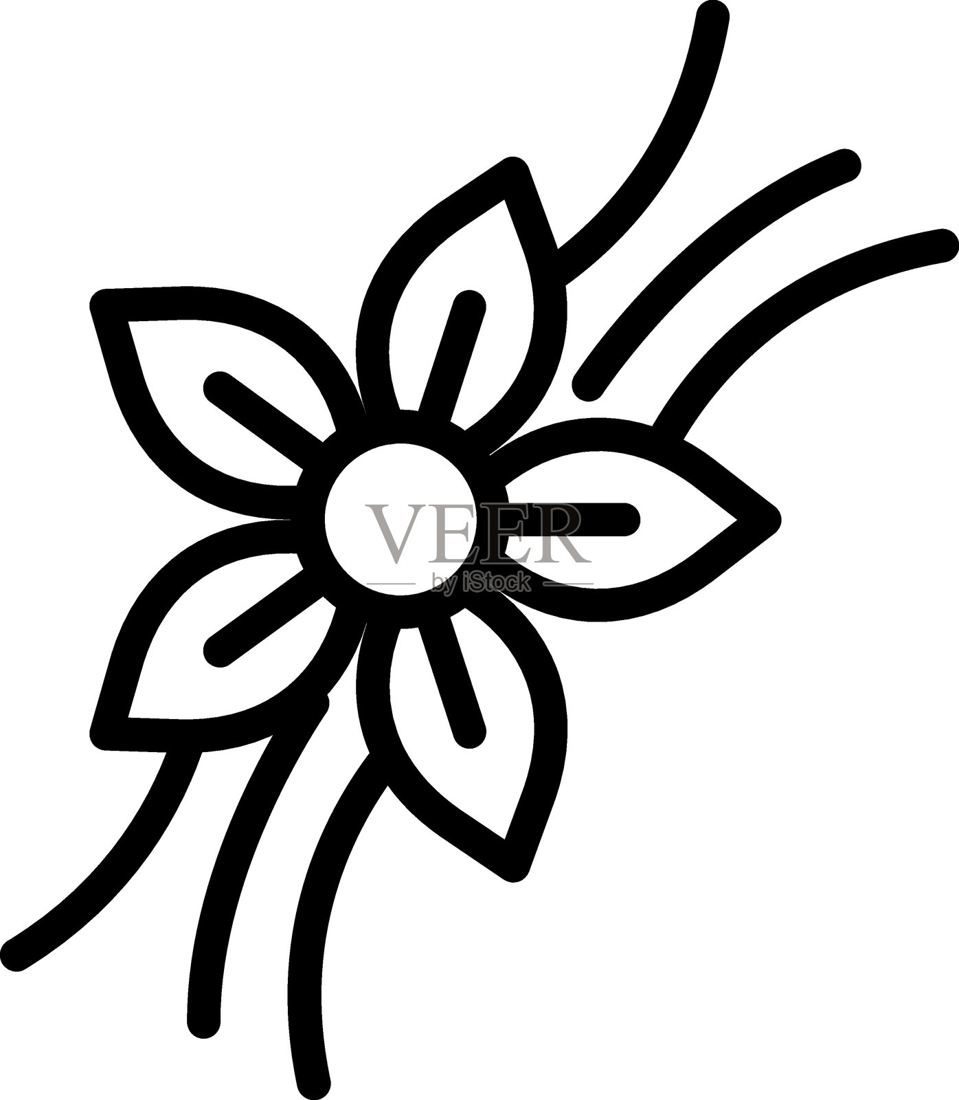 香草氛围图标风格的矢量设计插画图片素材