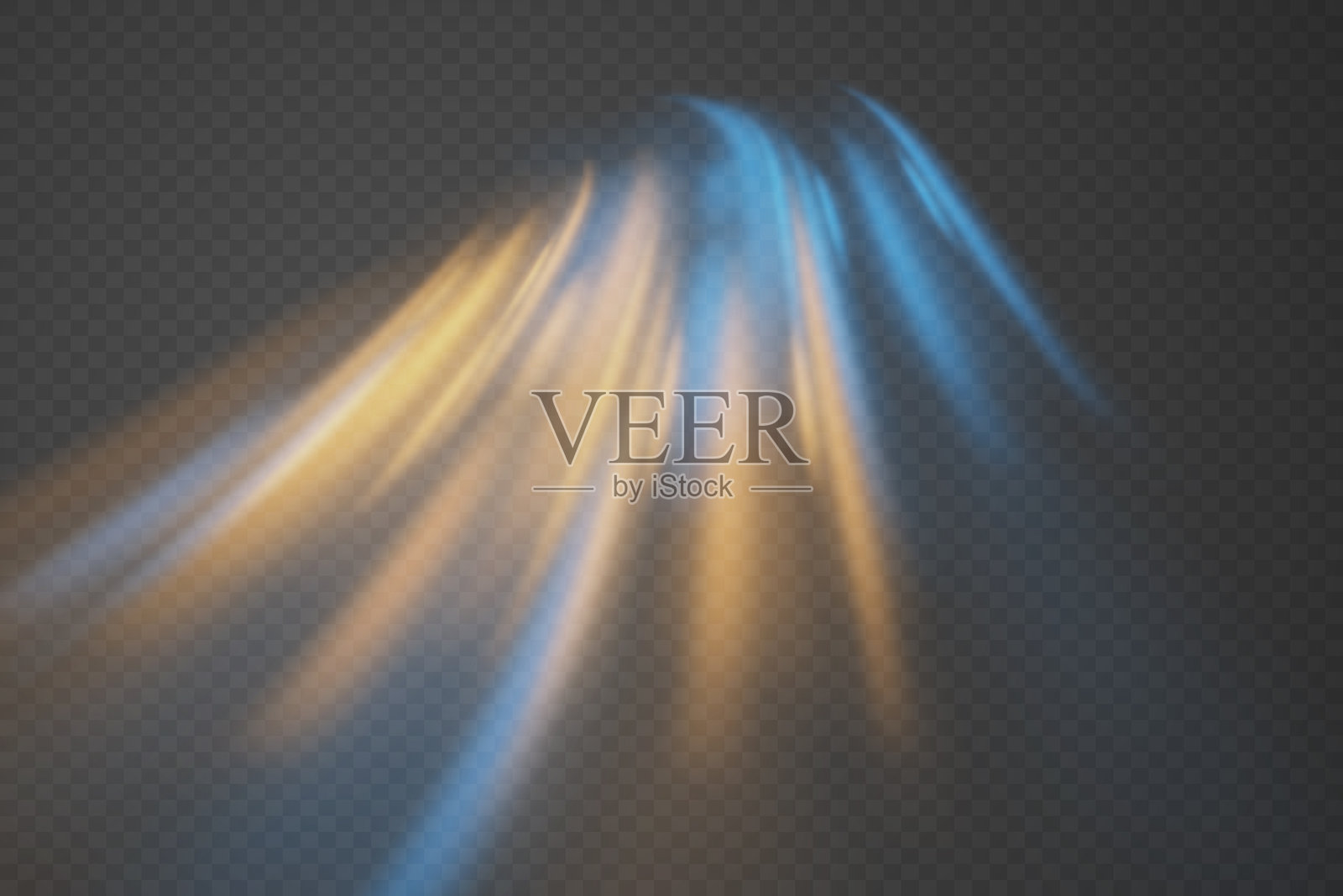 神奇的速度效果：光与运动的动态线条插画图片素材