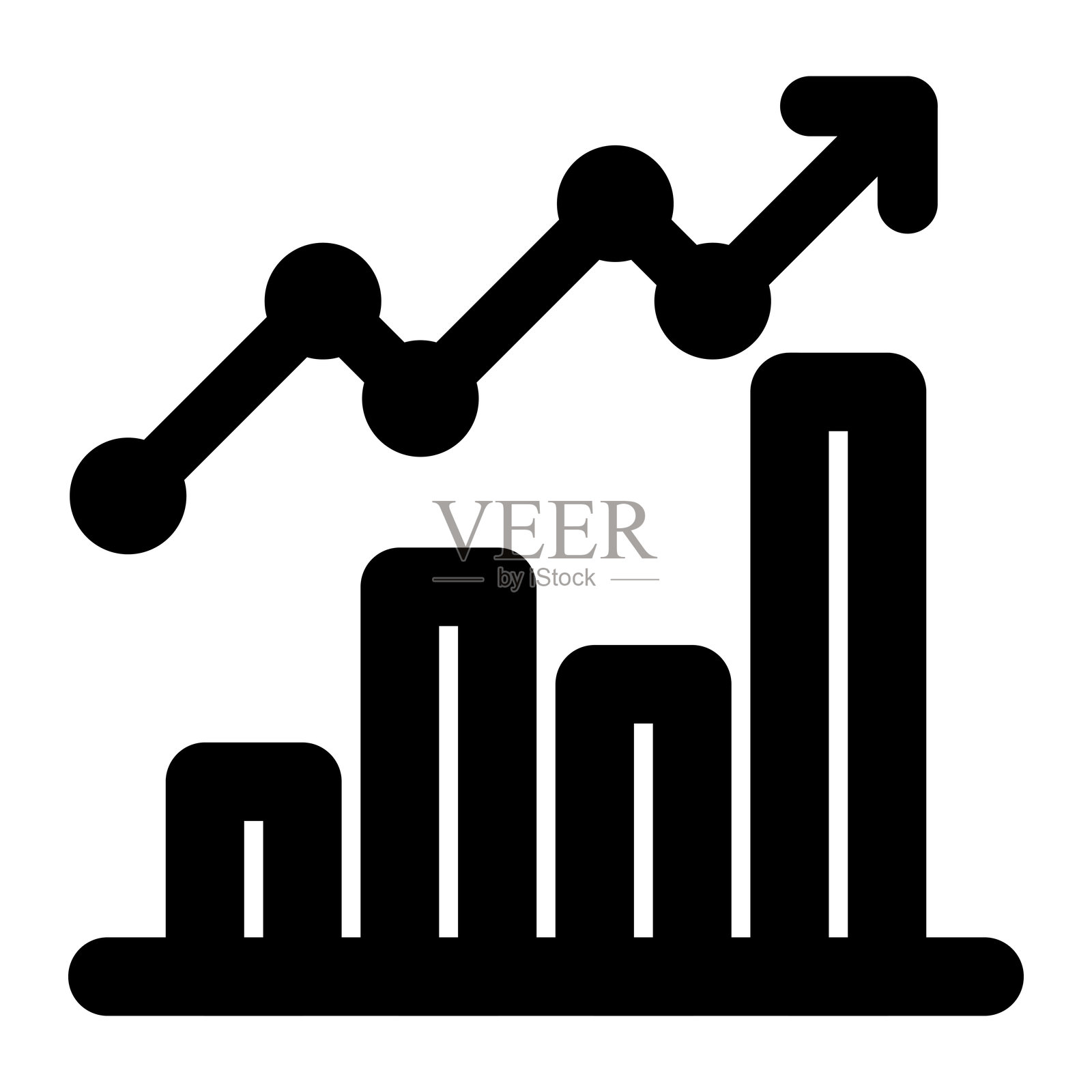 销售图表图标，数据图表插画图片素材