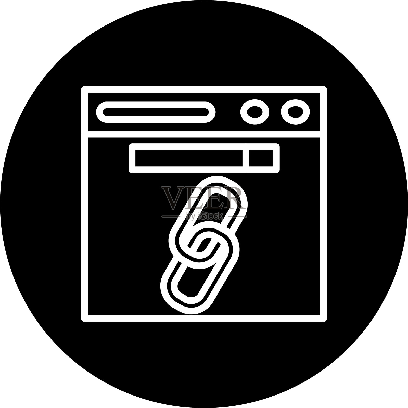 网址行反转图标插画图片素材