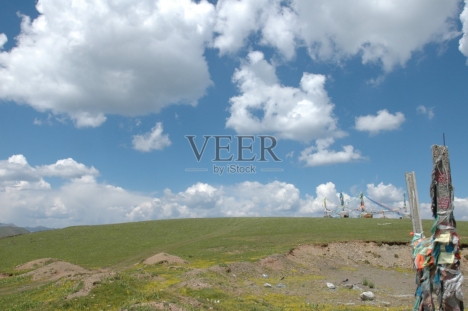 高原湖泊山顶牧场照片摄影图片