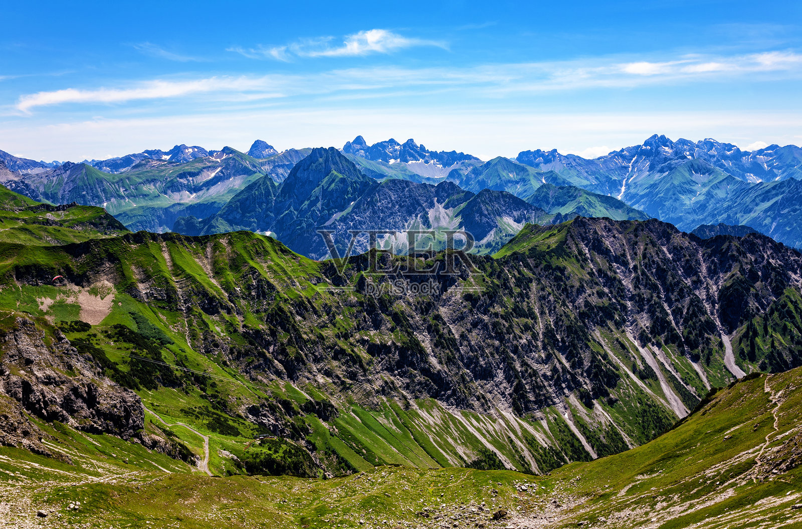 德国巴伐利亚州奥伯斯多夫阿尔高阿尔卑斯山照片摄影图片