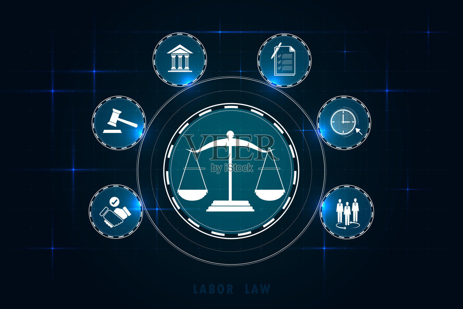 深蓝色背景上的互联网法律：网络法律数字法律服务照片摄影图片