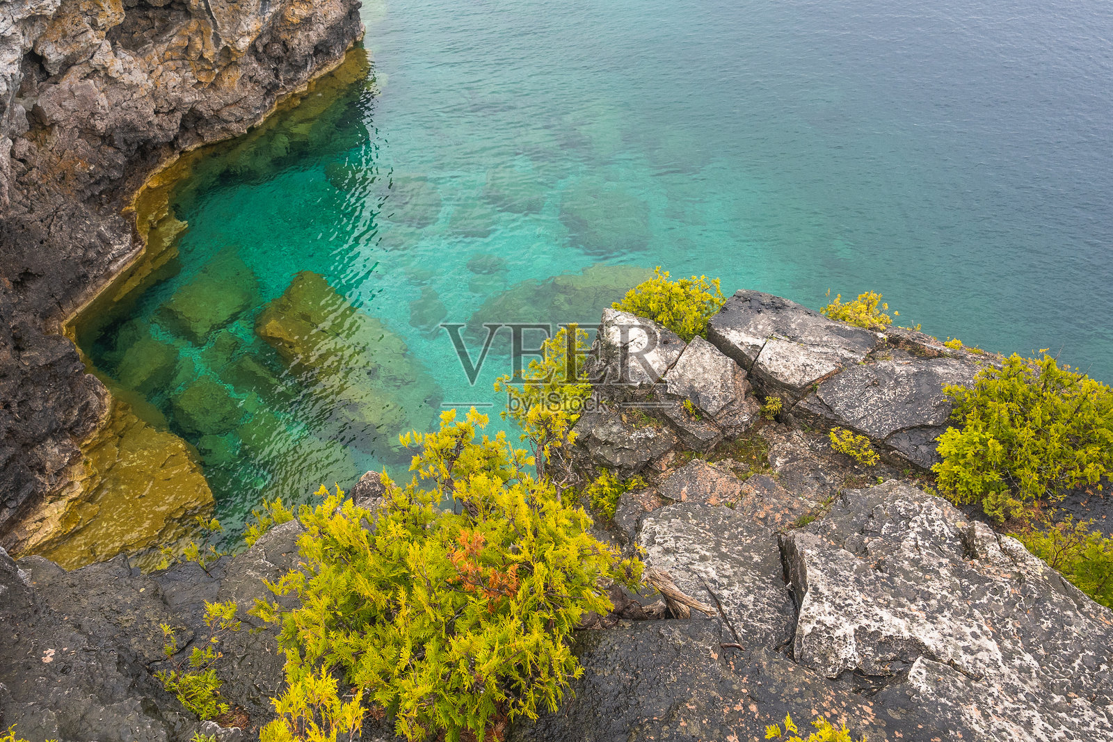 海岸湖泊高角度视图照片摄影图片