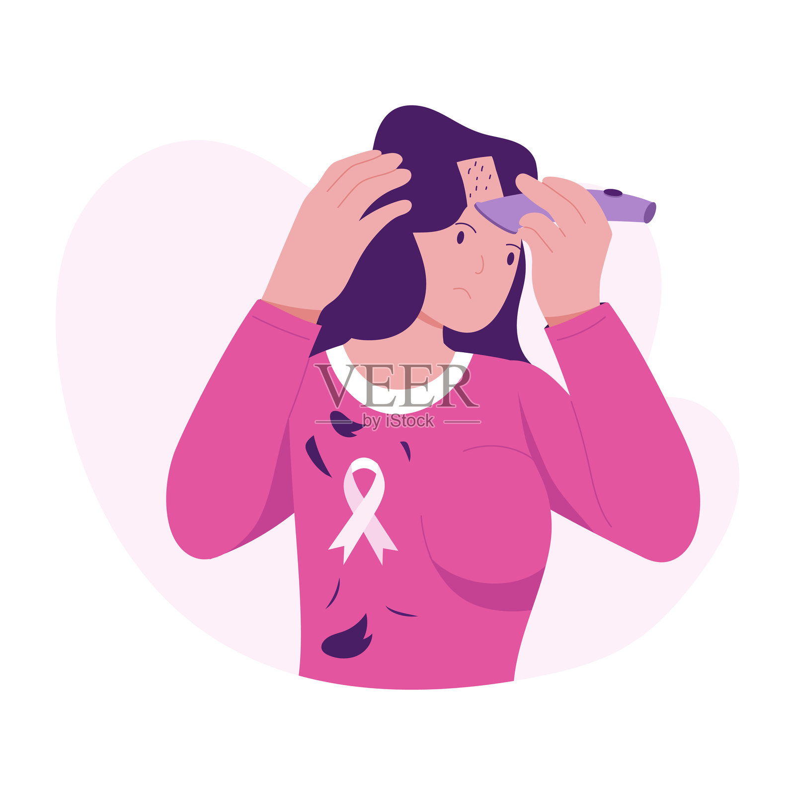 剃头插画图片素材