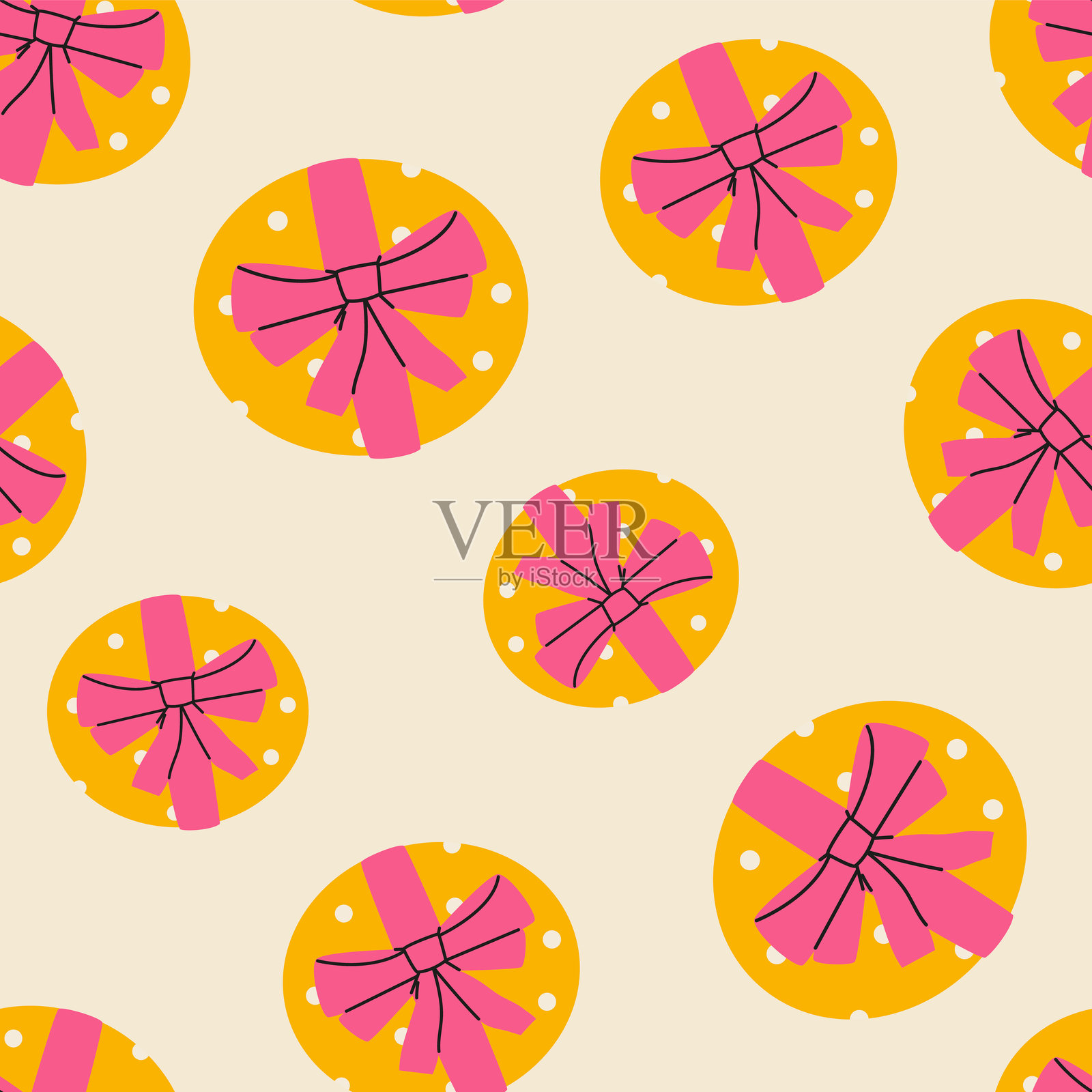 节日背景与圣诞礼物插画图片素材