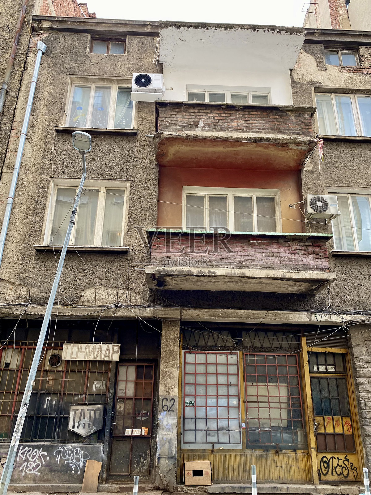 保加利亚索非亚老城区老建筑照片摄影图片