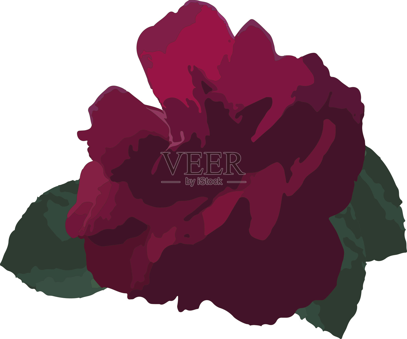 玫瑰，插图，标志，花，矢量插画图片素材