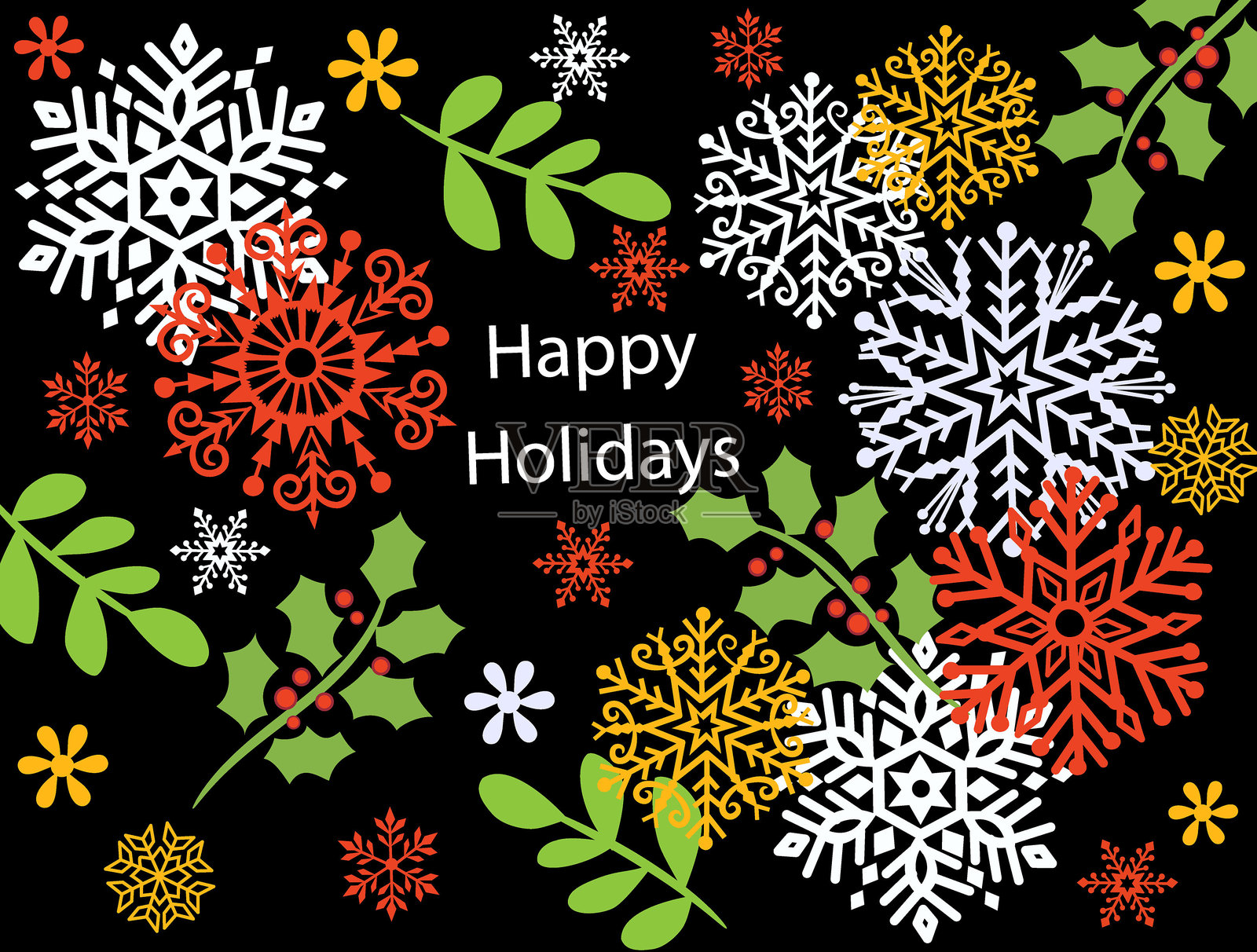 圣诞节背景。插画图片素材