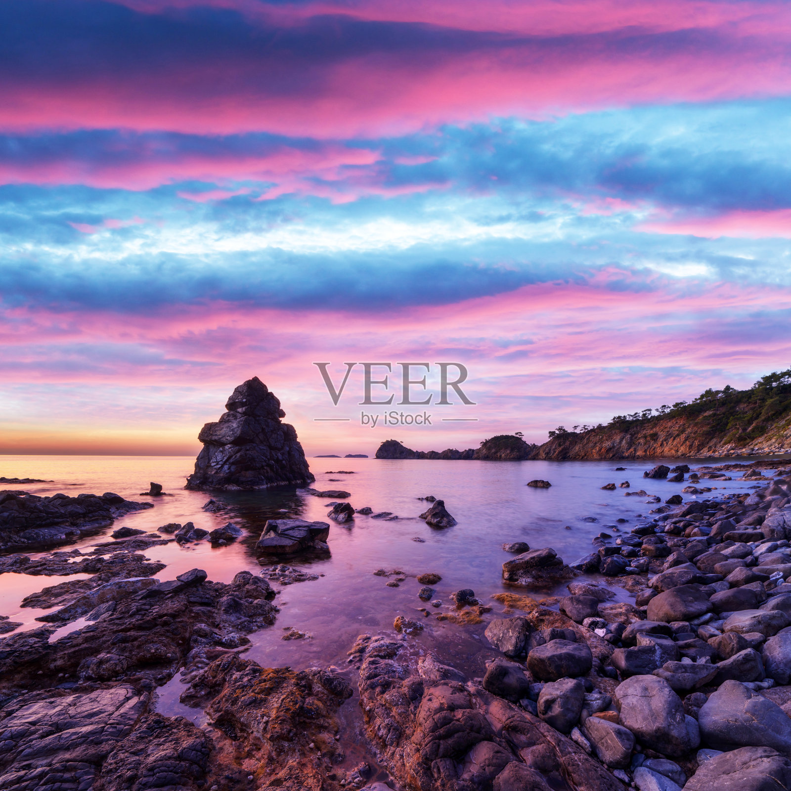 土耳其令人惊叹的地中海海景照片摄影图片