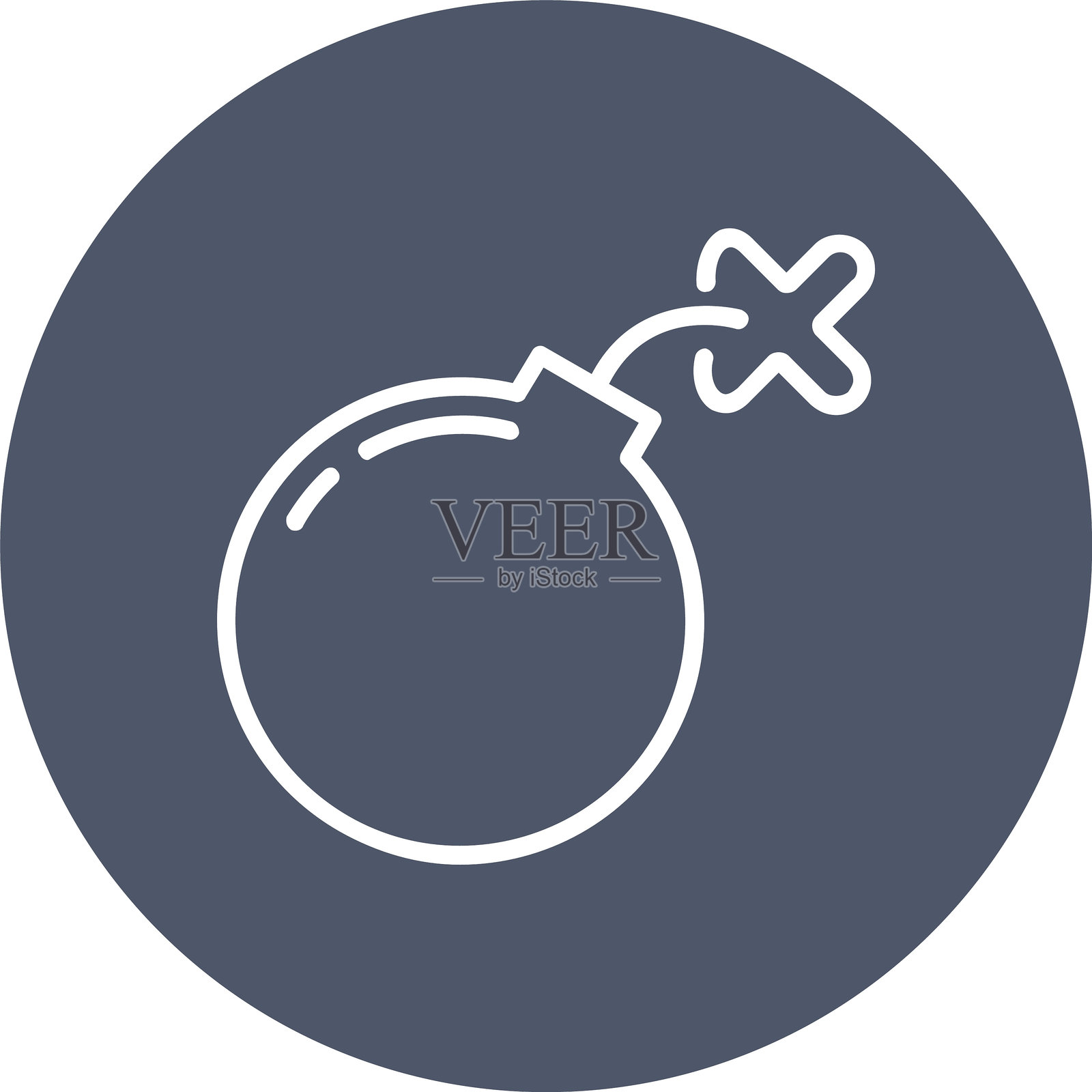 爆炸线圆形图标插画图片素材