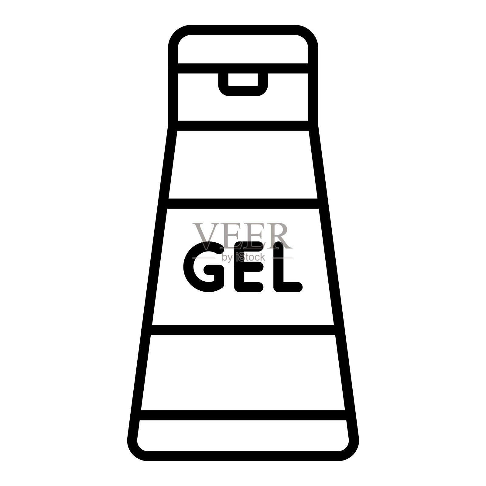 发胶图标风格插画图片素材