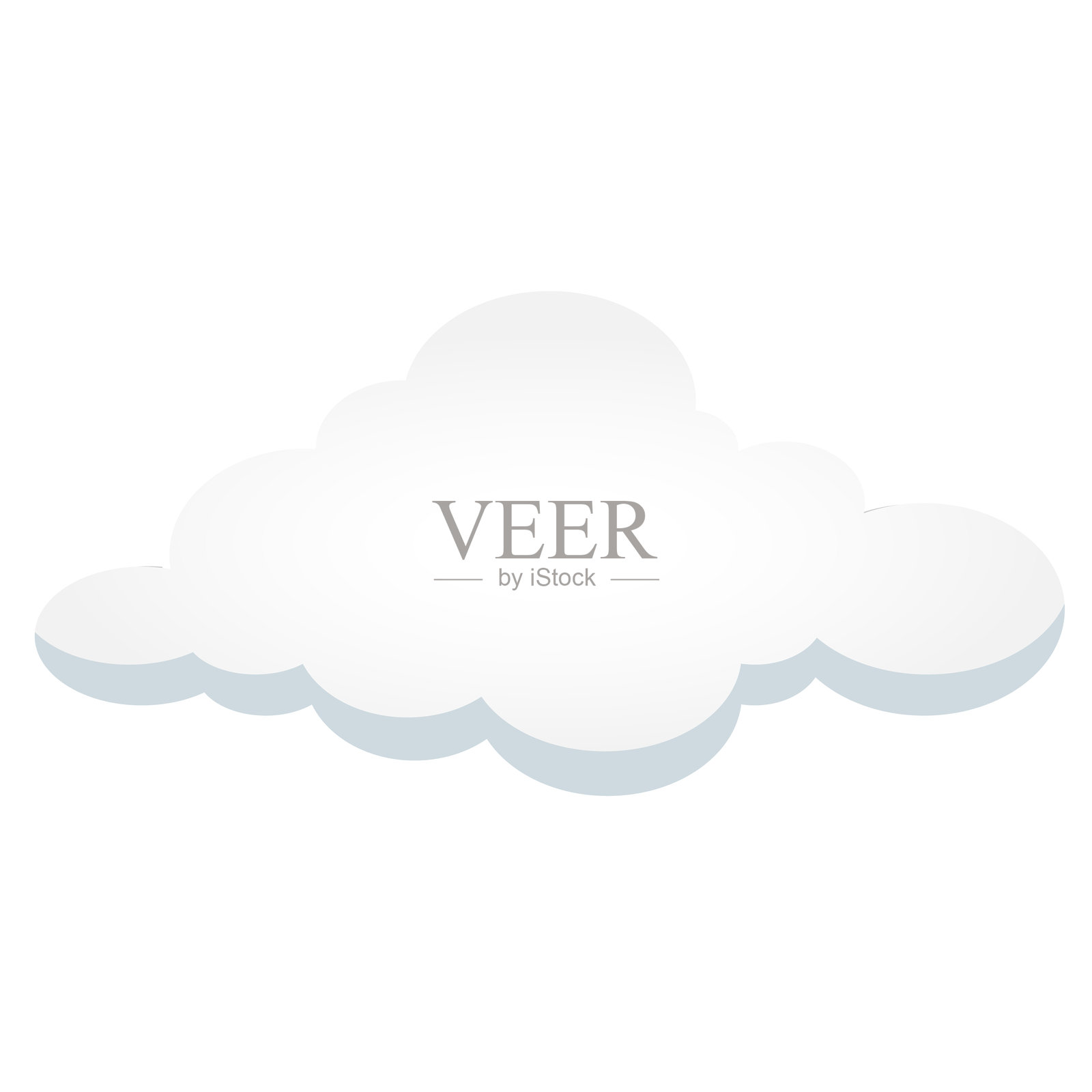 蓝天白云的抽象矢量背景插画图片素材