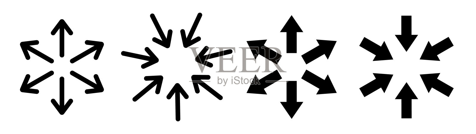 会议点分开的面包屑组装箭头图标插画图片素材