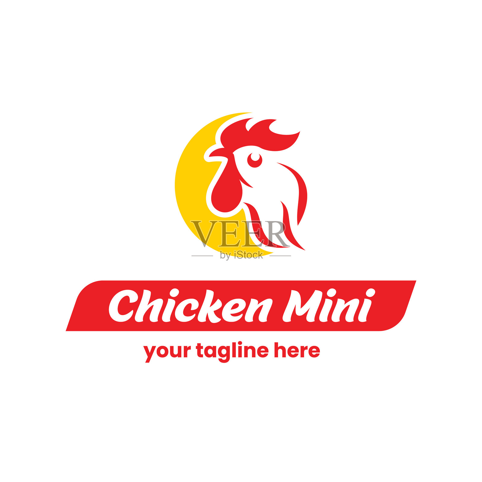 食品logo设计插画图片素材