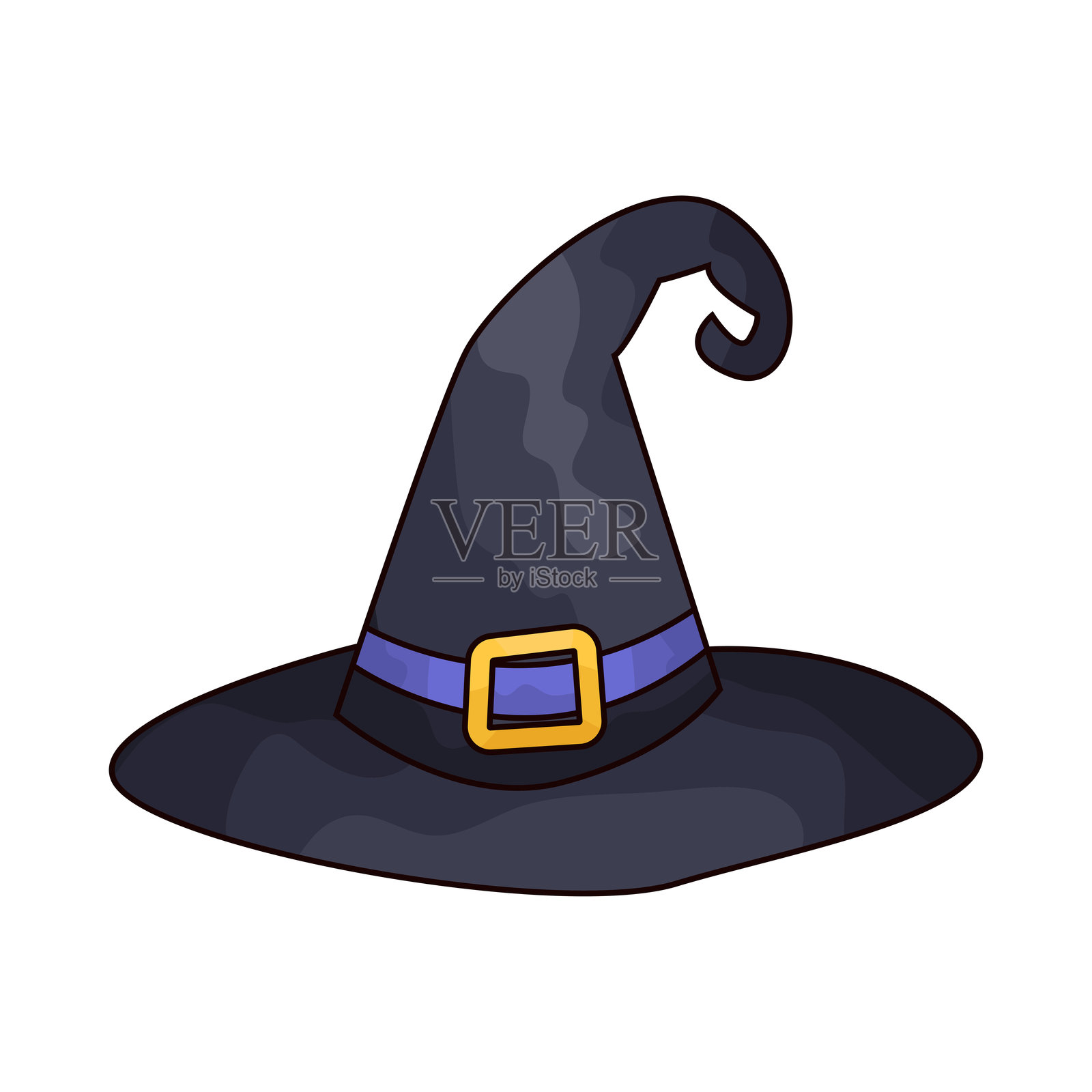 女巫帽插画图片素材