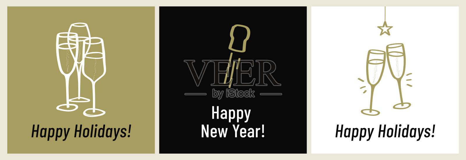 手绘极简风格的香槟杯和开瓶塞插图。插画图片素材