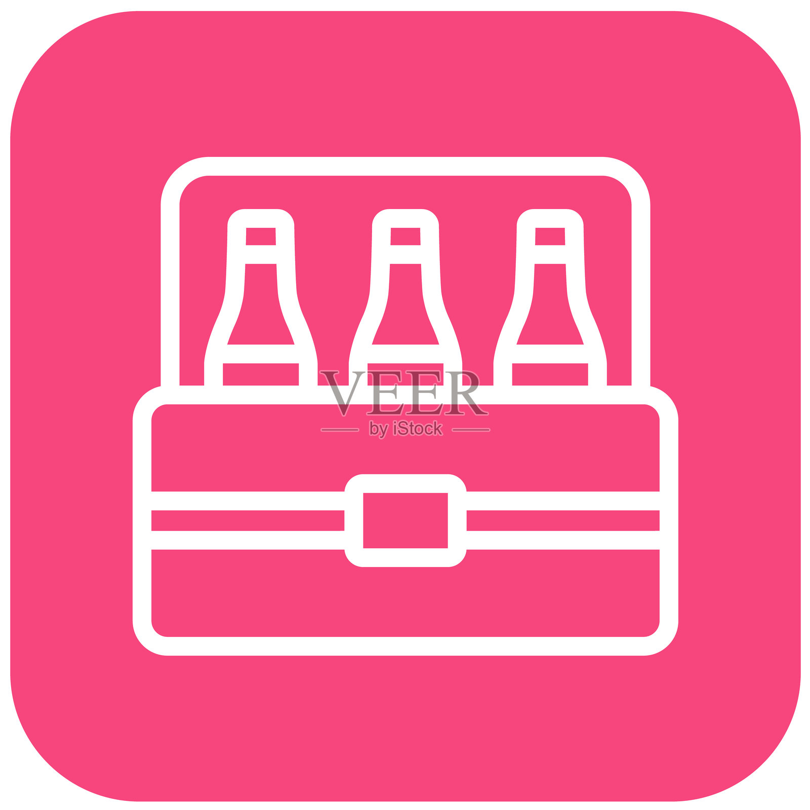 啤酒盒矢量图标设计插图插画图片素材