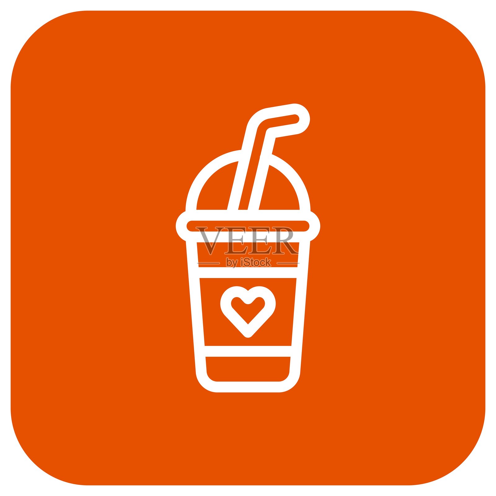 奶昔矢量图标设计插图插画图片素材