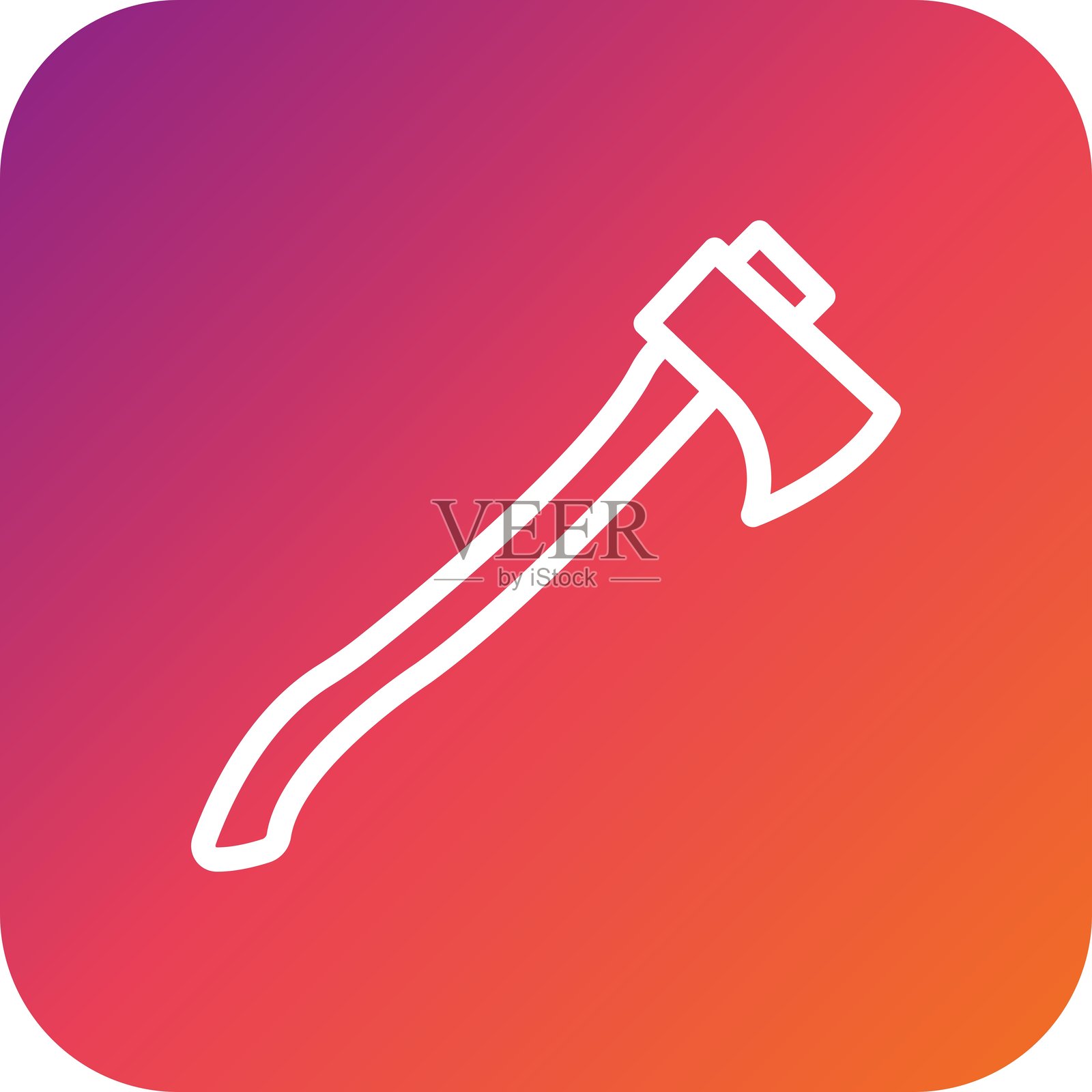 斧头矢量图标设计插图插画图片素材