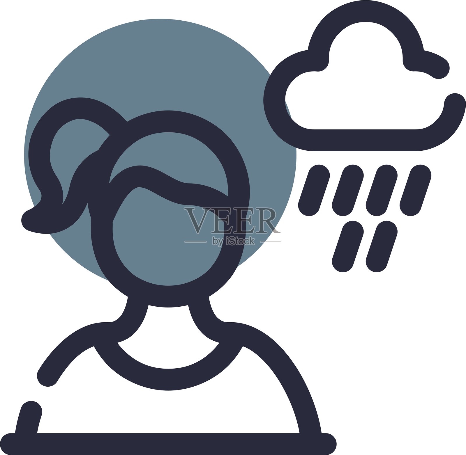 沮丧的图标插画图片素材