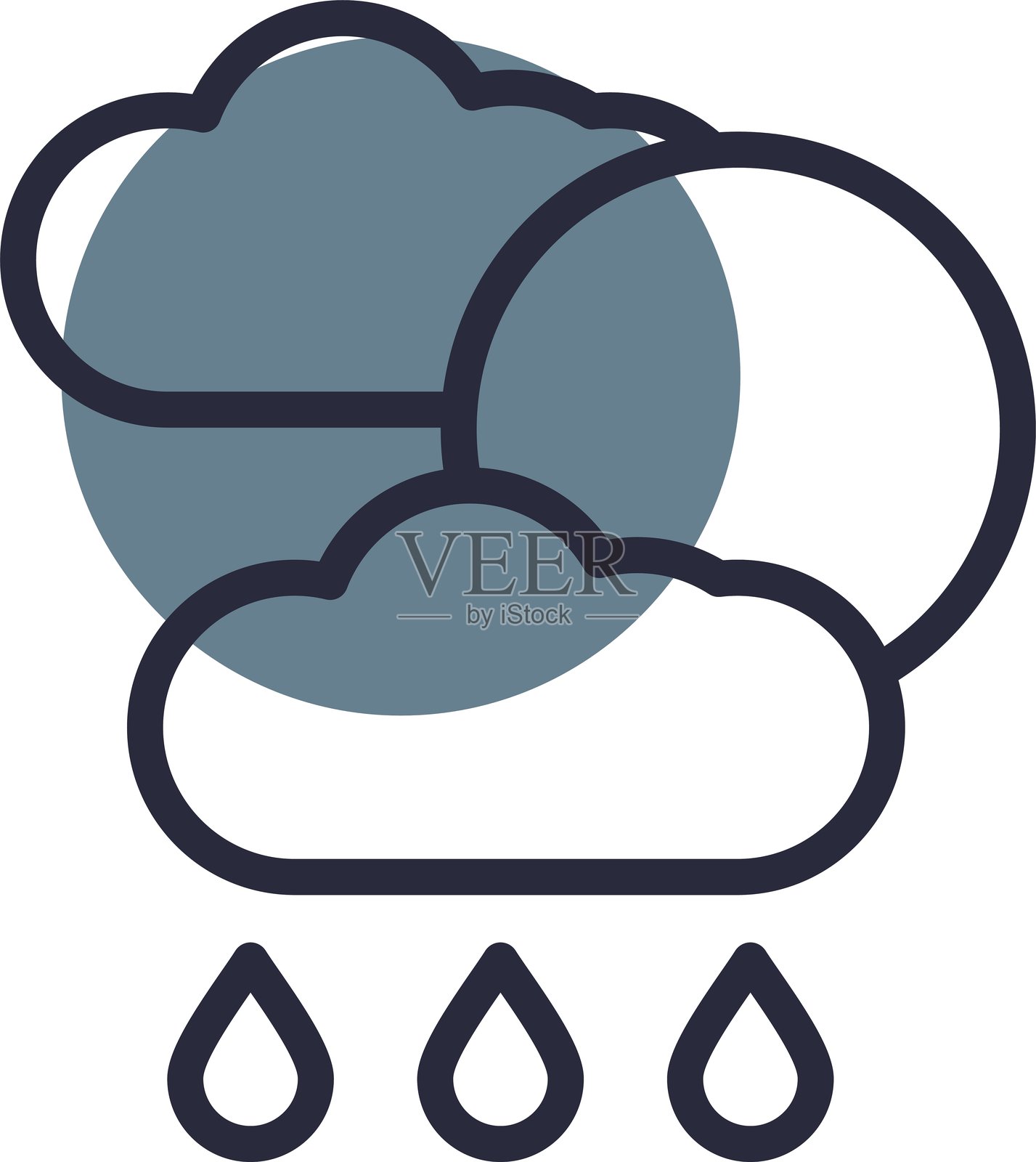 天气预报图标插画图片素材