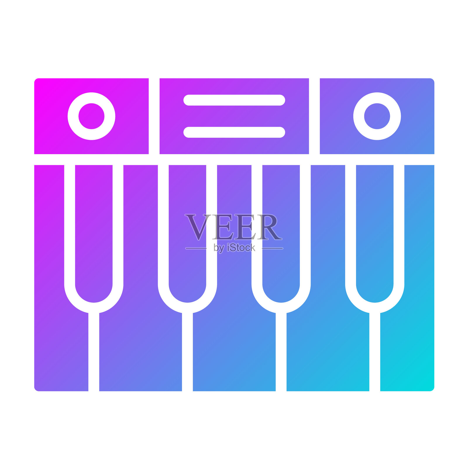 钢琴矢量图标设计插图插画图片素材