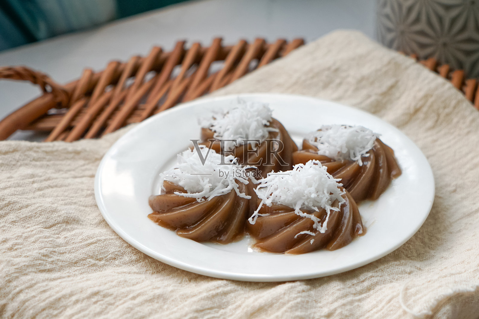 马来西亚传统糕点 Kuih Kasui照片摄影图片