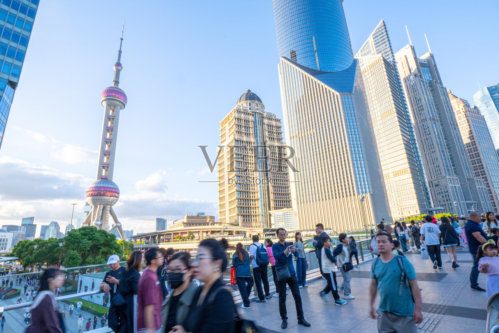 上海陆家嘴金融区的景观照片摄影图片