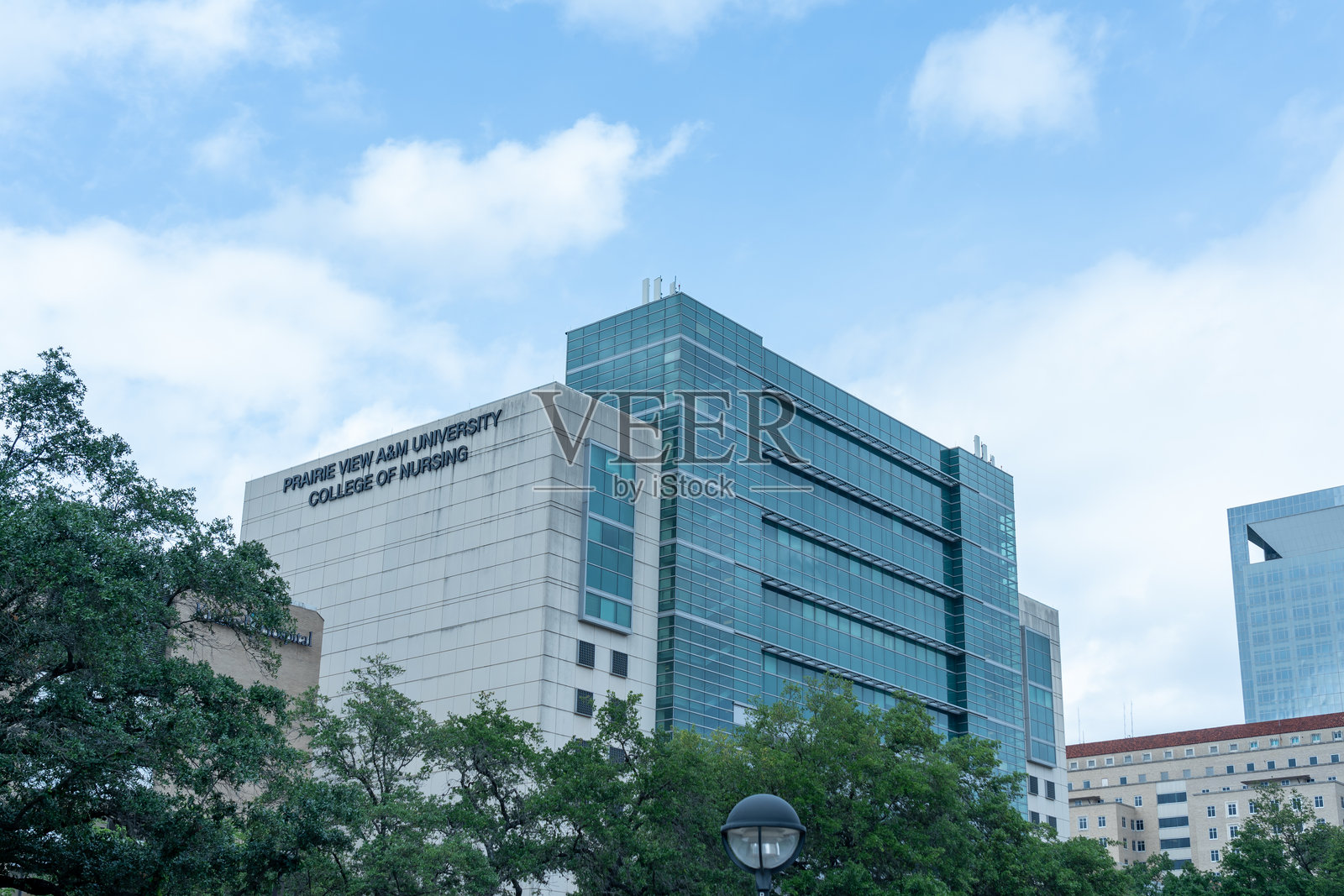 休斯顿德克萨斯医疗中心的普雷里维尤A&M大学护理学院。照片摄影图片