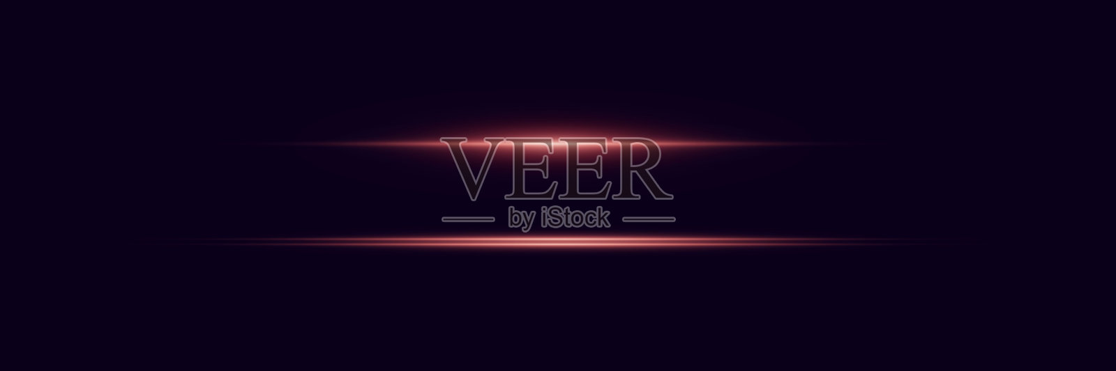 光线效果的线条。光条和水平光线。插画图片素材