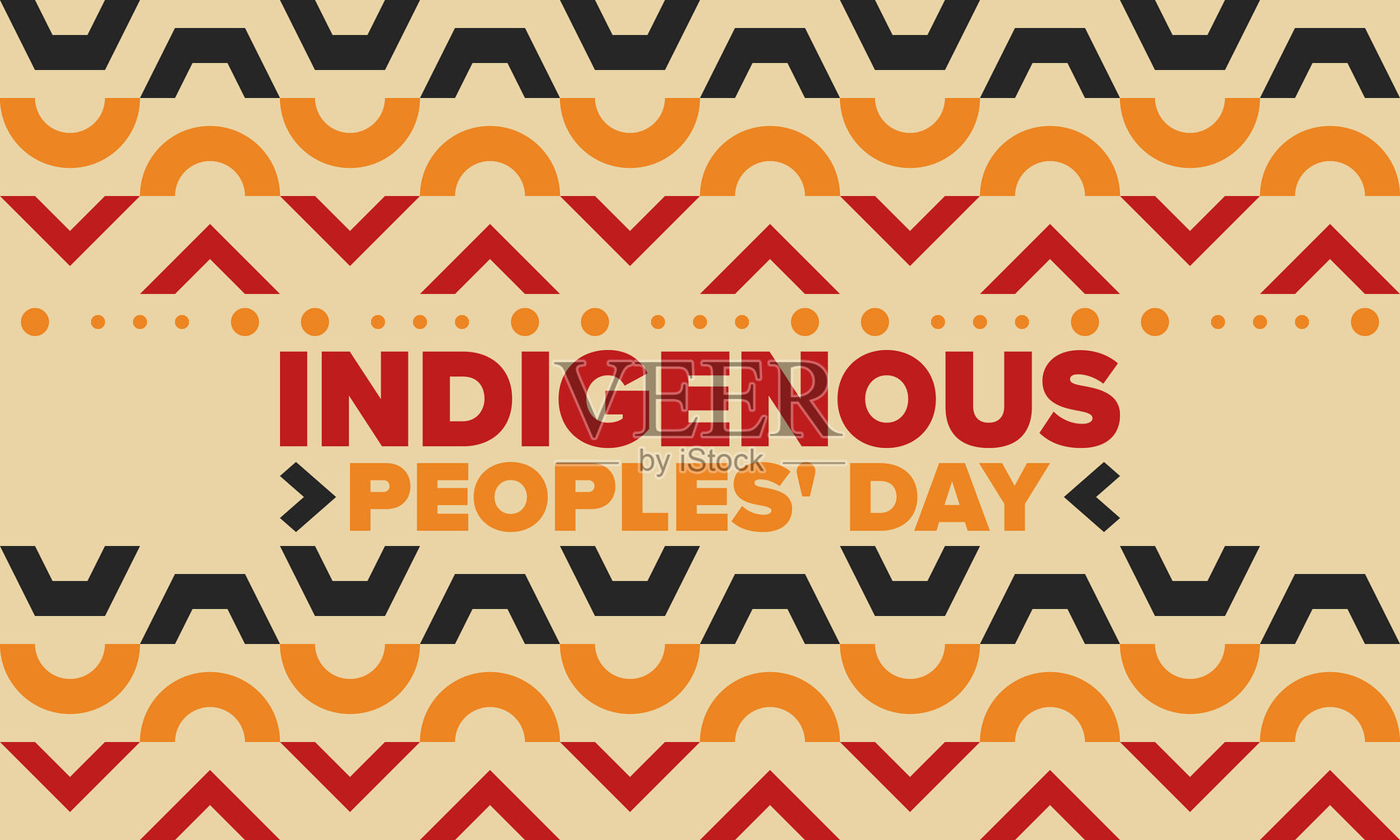 土著人民日。美洲原住民日。美洲印第安文化。遗产月。在美国每年庆祝。传统图案。海报、卡片、横幅和背景。矢量插图。插画图片素材