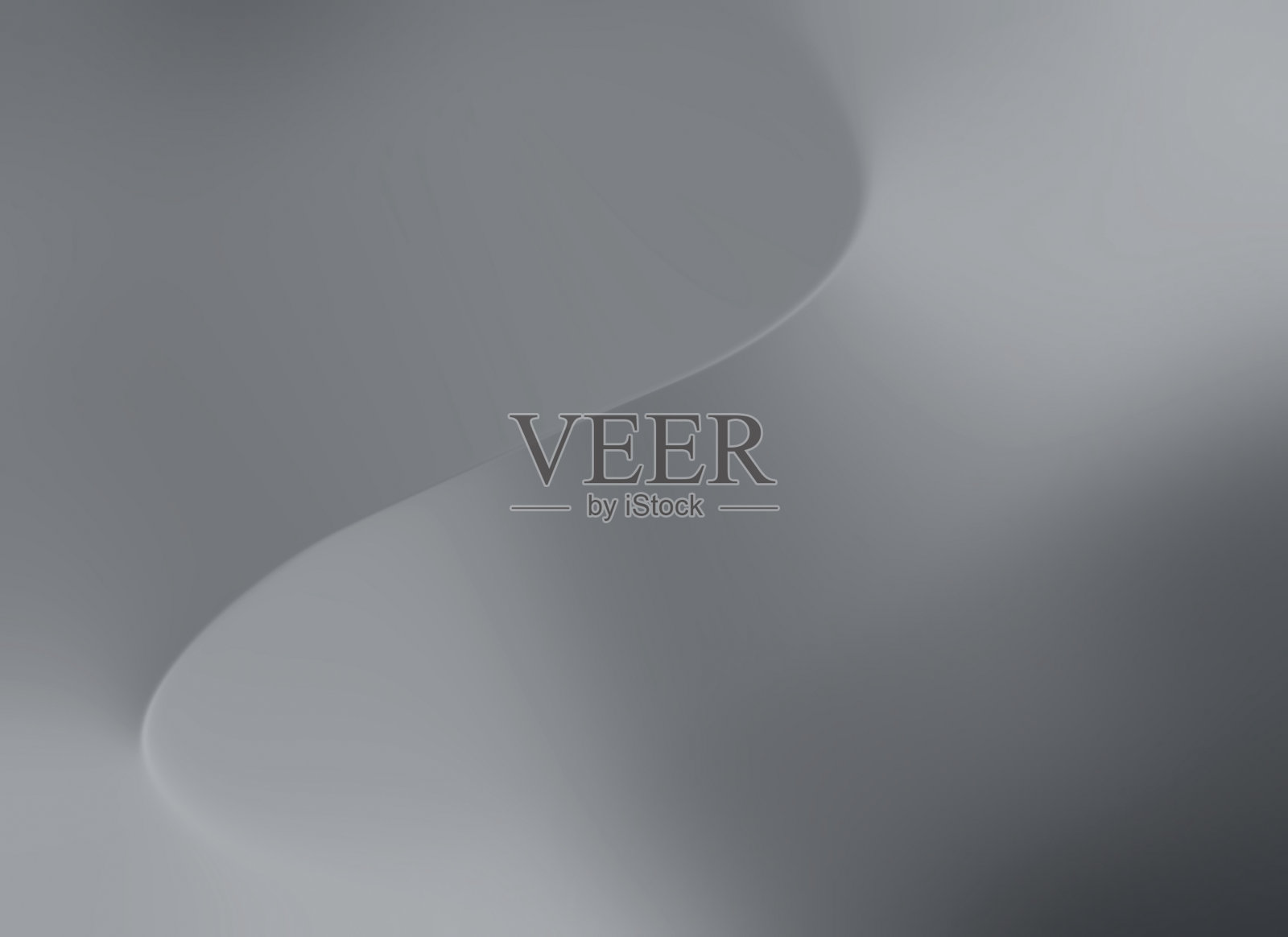 灰色渐变的光滑金属，动态背景线波纹纹理表面背景。留白空间。照片摄影图片