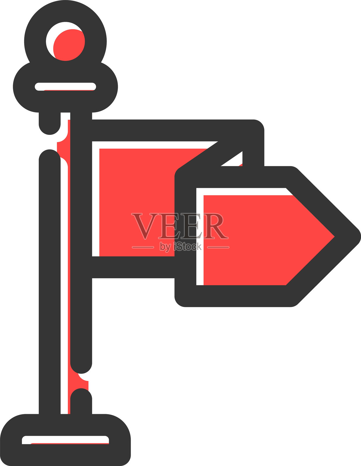 旗帜图标插画图片素材