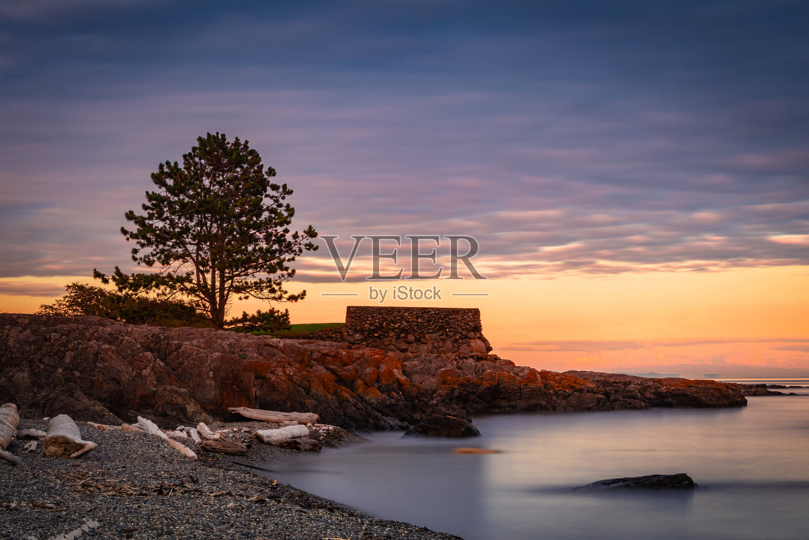 温哥华岛日落照片摄影图片