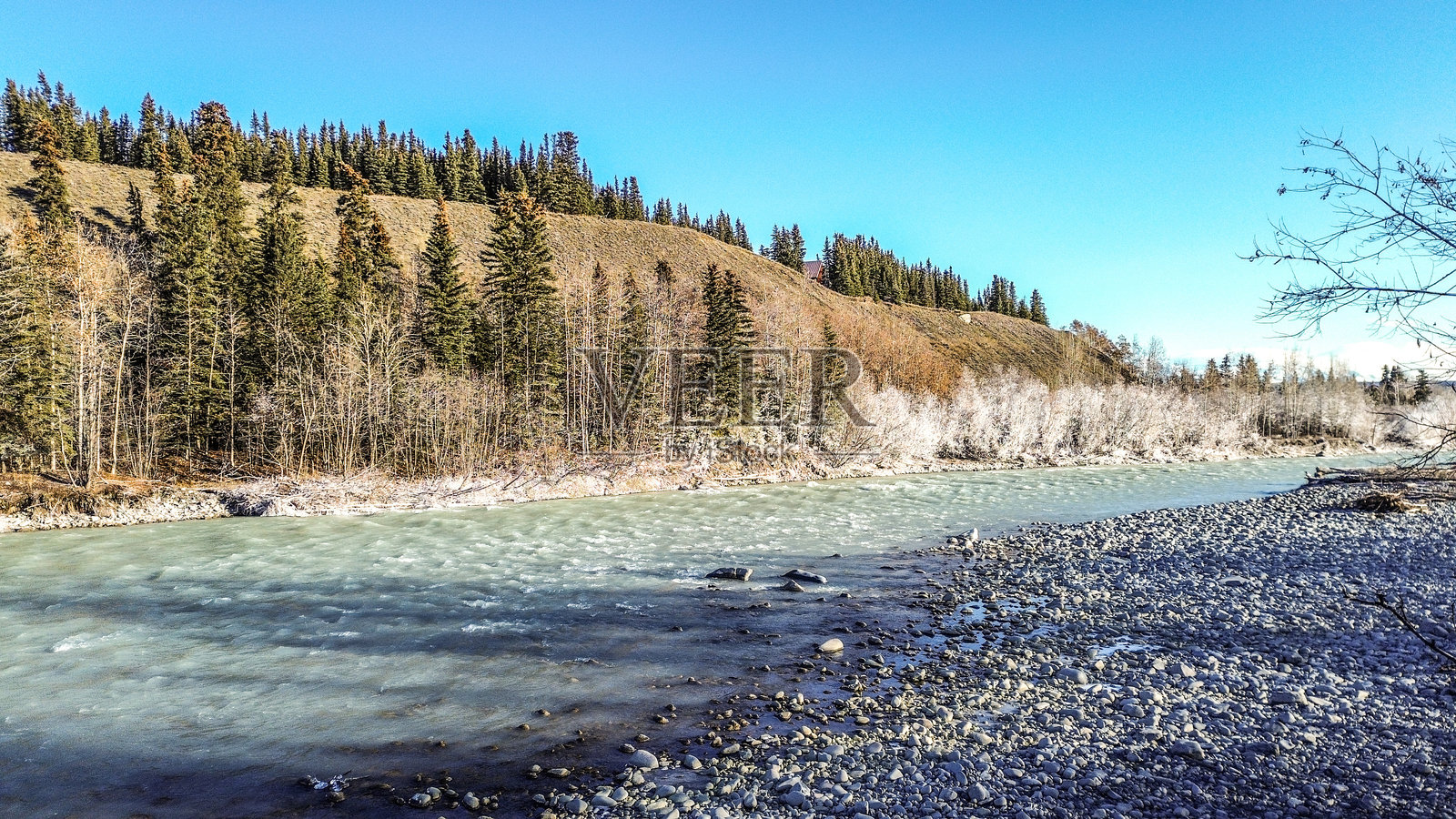 阿拉斯加河畔照片摄影图片