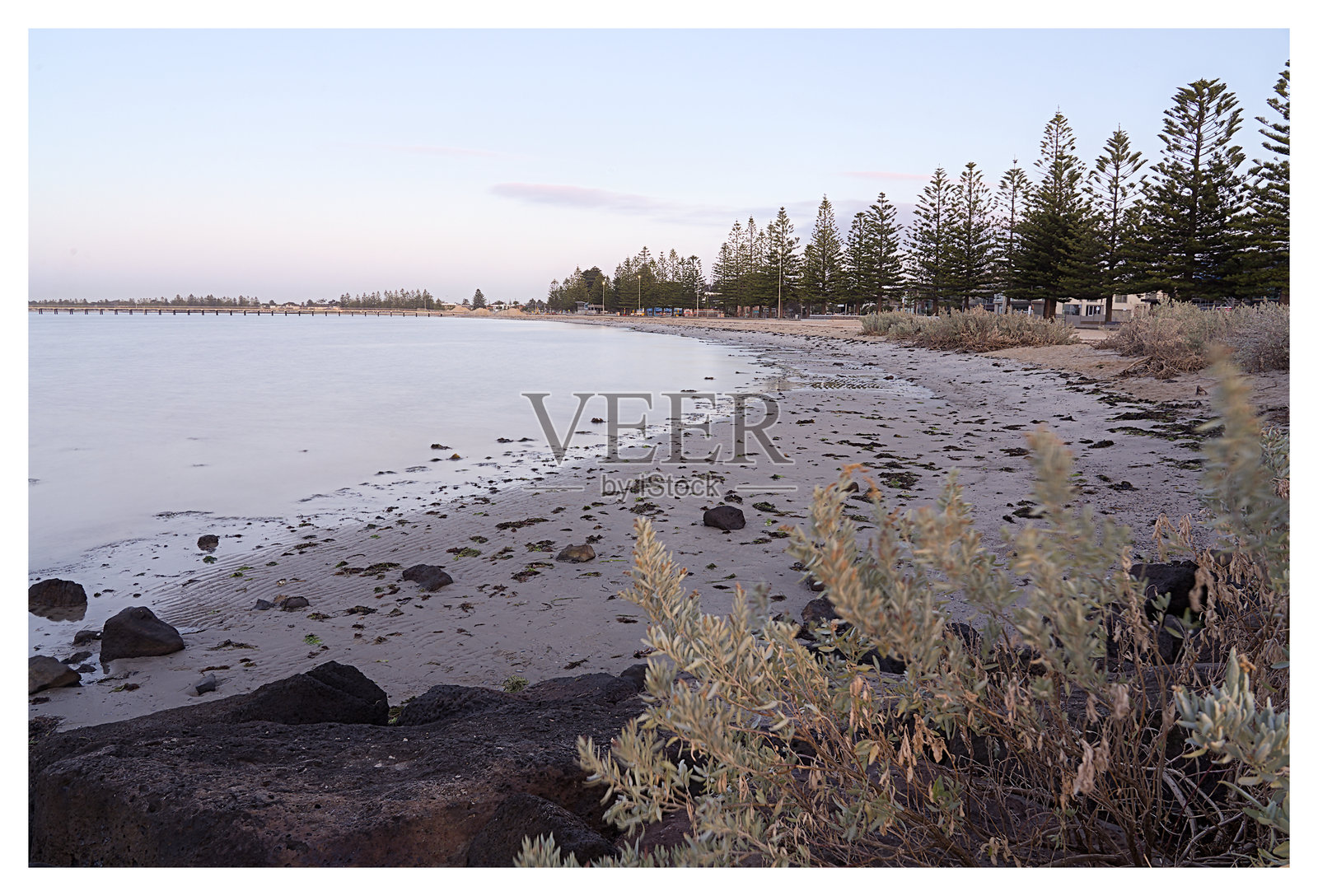 阿尔托纳海滩，墨尔本照片摄影图片