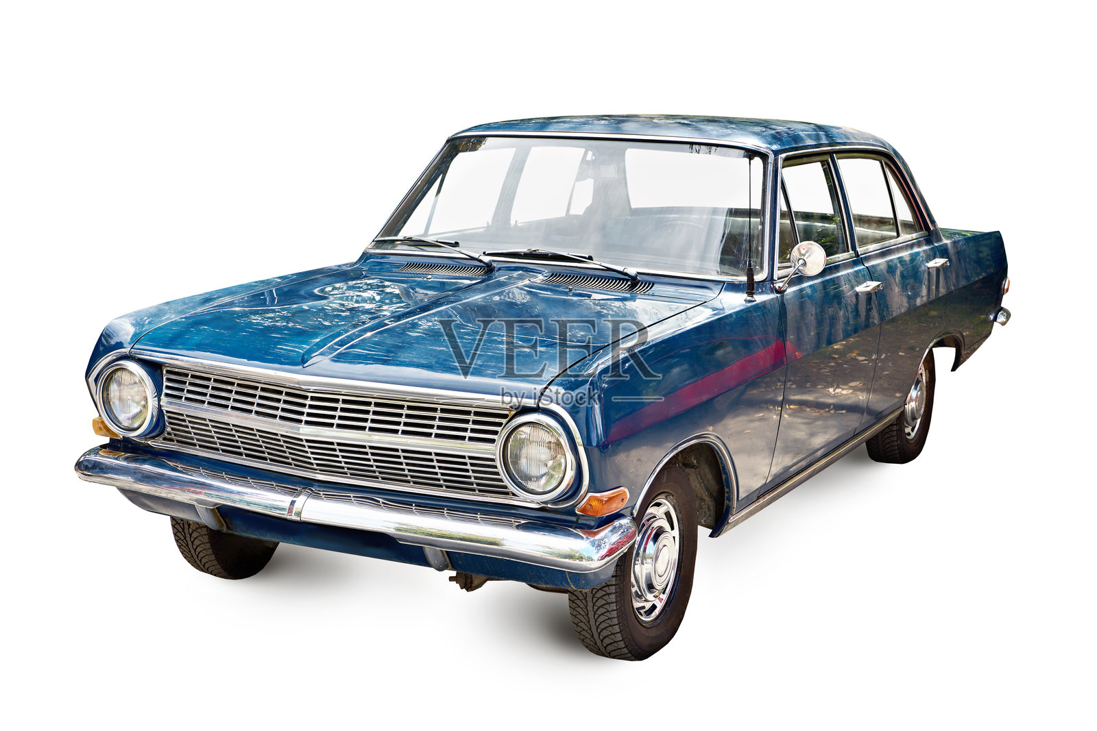 复古汽车孤立在白色背景上照片摄影图片