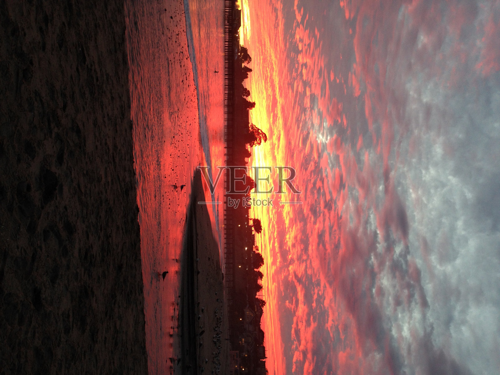 卡皮托拉日落照片摄影图片