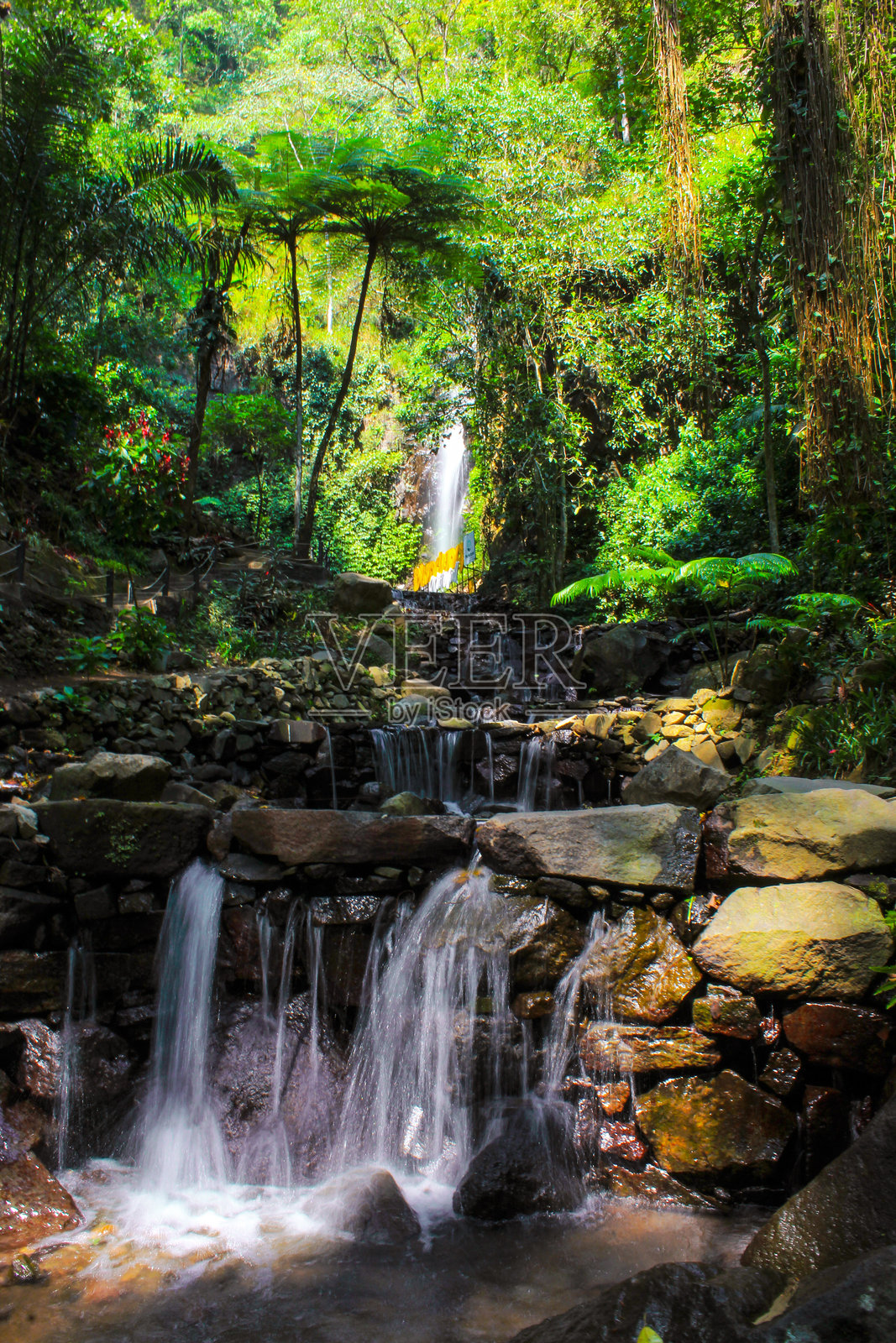 隐藏的瀑布照片摄影图片
