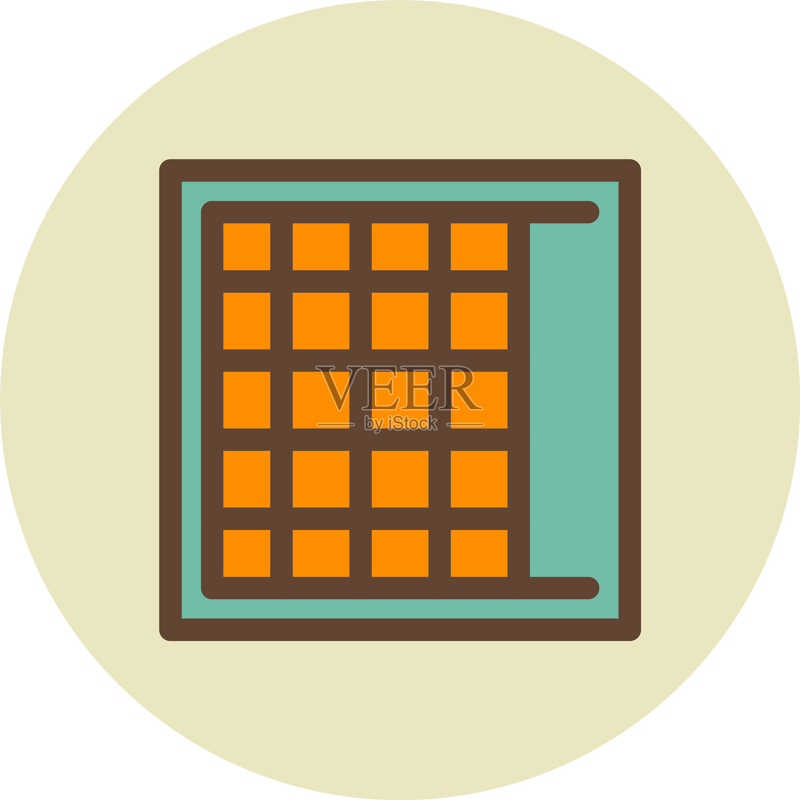 切割垫图标插画图片素材