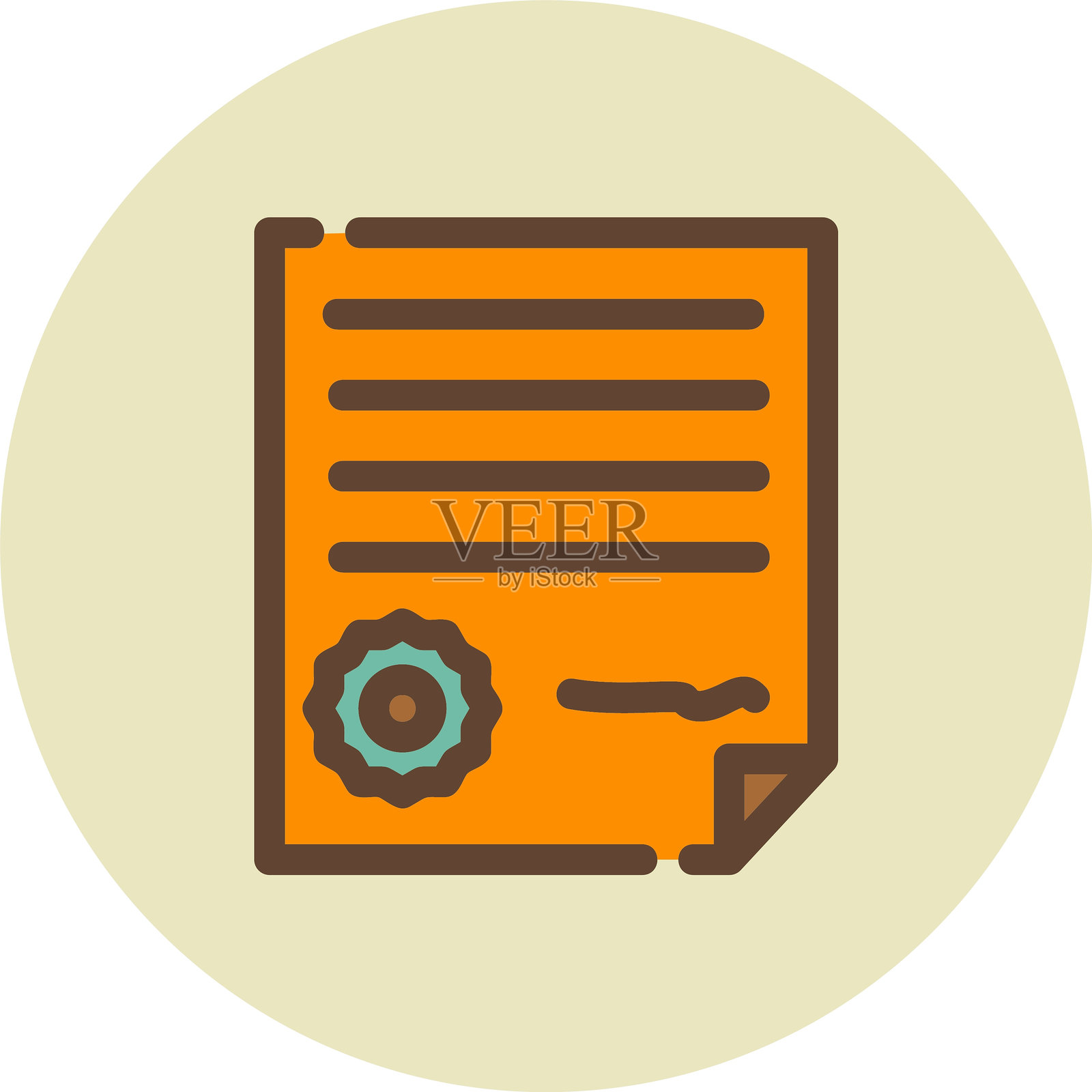 合同图标插画图片素材