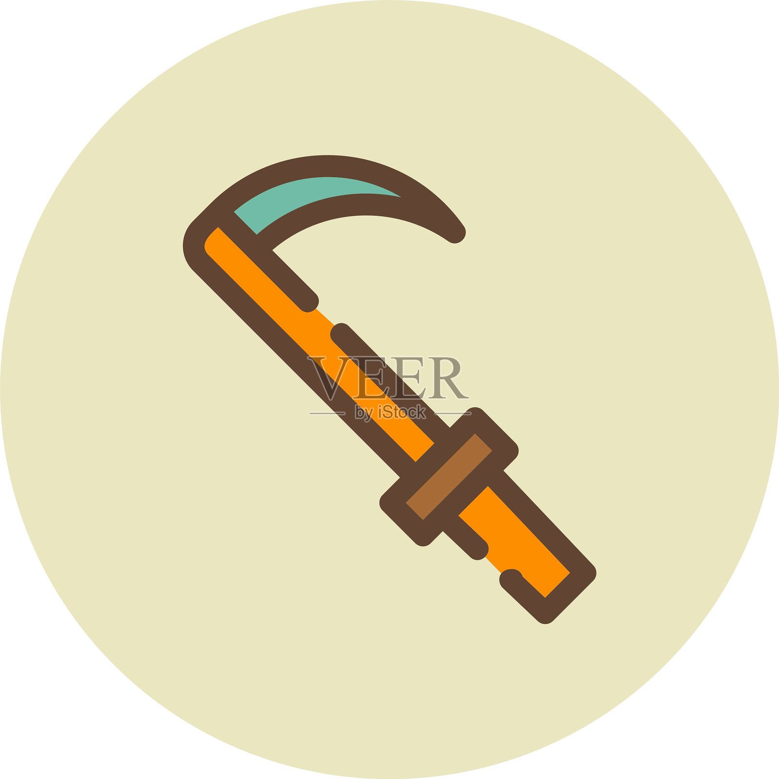 镰刀图标插画图片素材